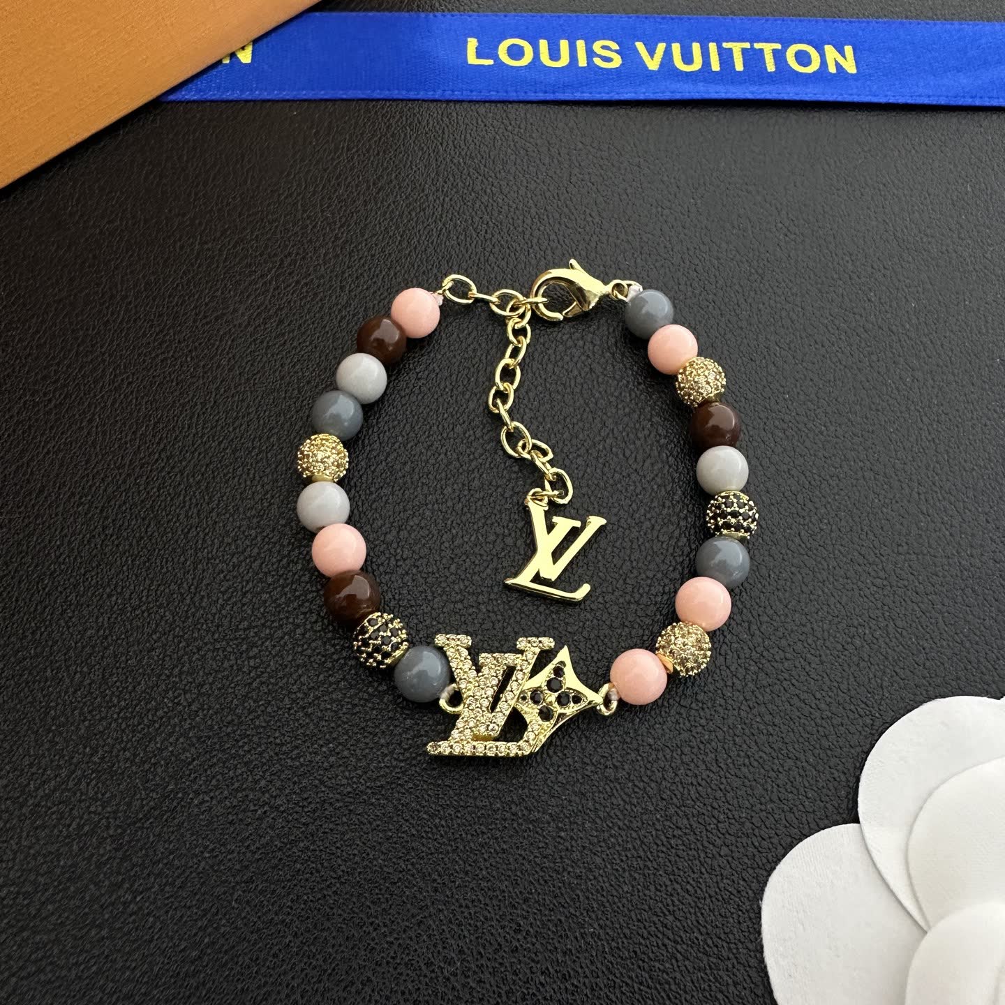 Louis Vuitton Beaded Necklace and Bracelet Set